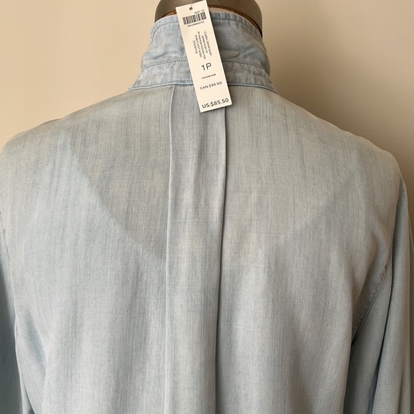 Chico’s Light Wash Jean Shirt - Picture 6 of 10